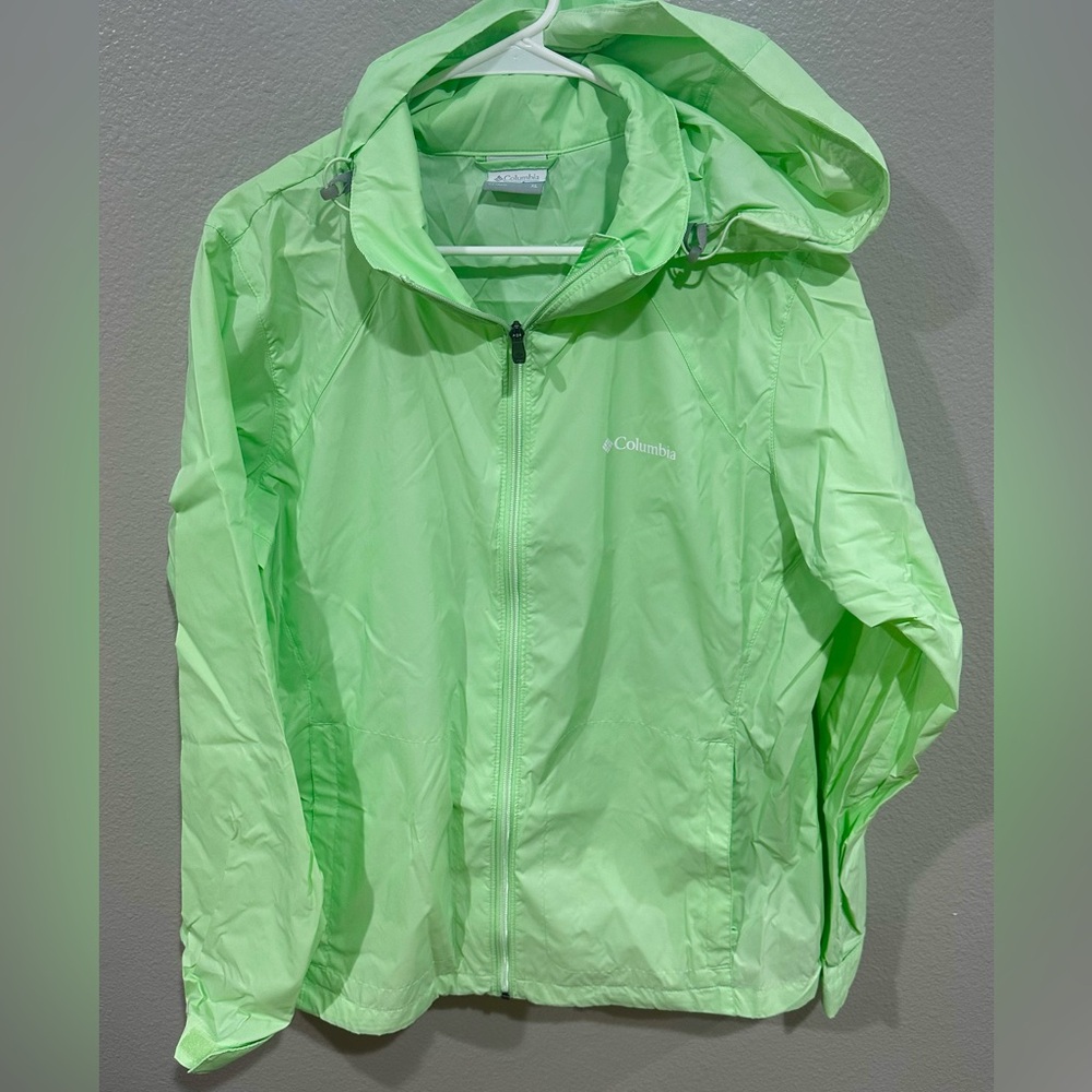 Columbia Mint Green Hooded Jacket